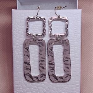 Hammered Sterling Silver Earrings